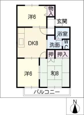 セジュールマエダ　IIの間取り