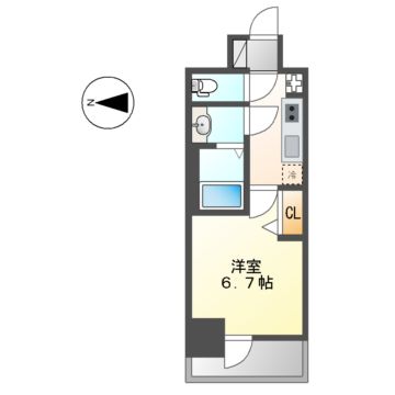 名古屋市中村区太閤通のマンションの間取り