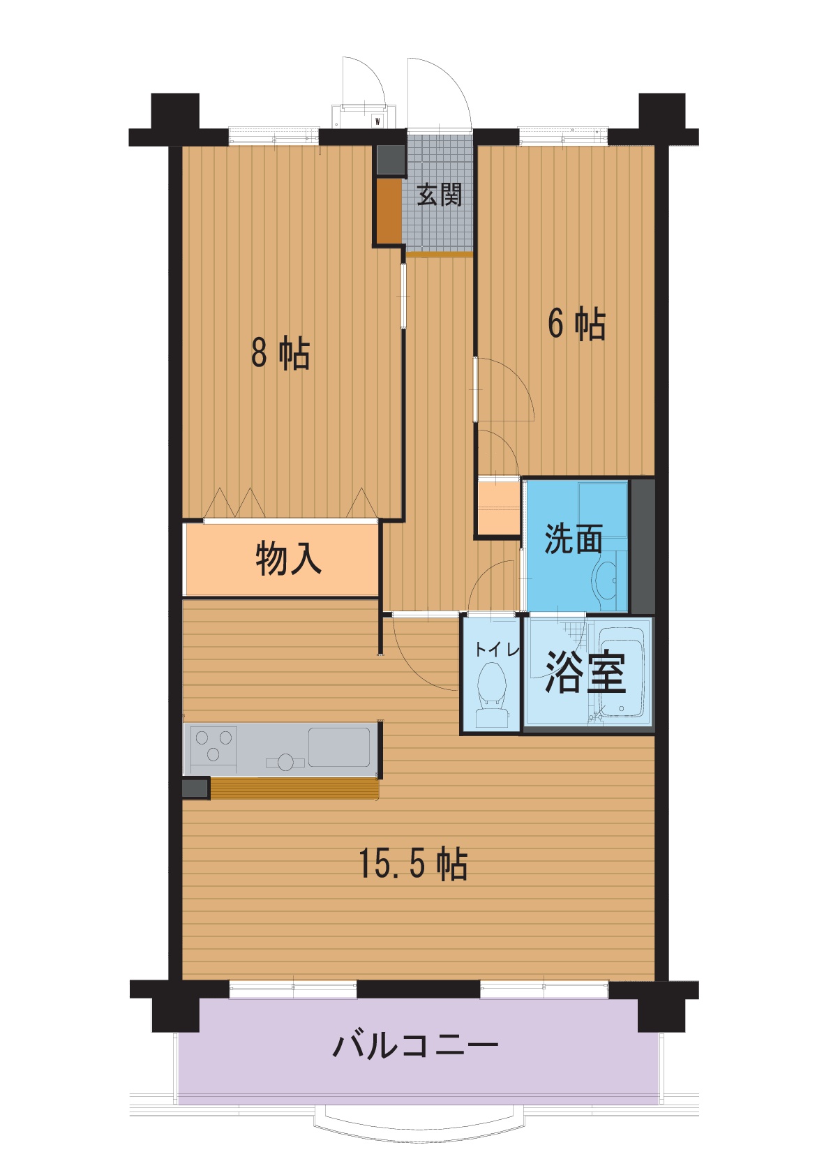 ハートフルマンション アークoneの間取り