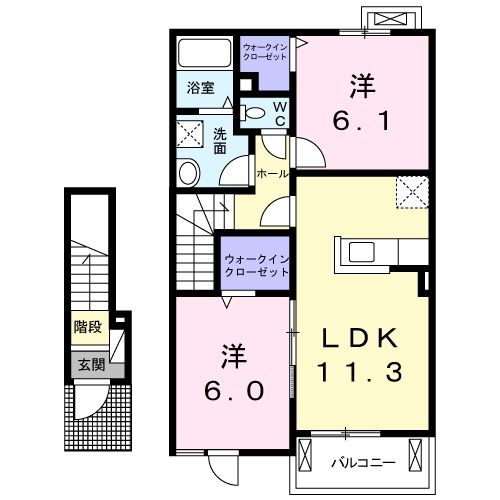 ヴィラ宮の前の間取り