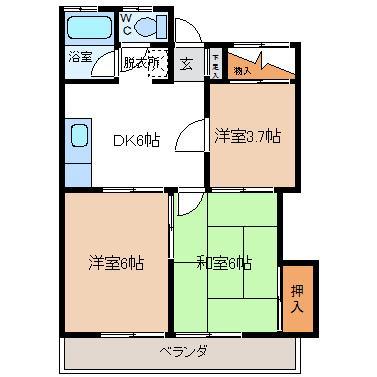 第５田代コーポの間取り