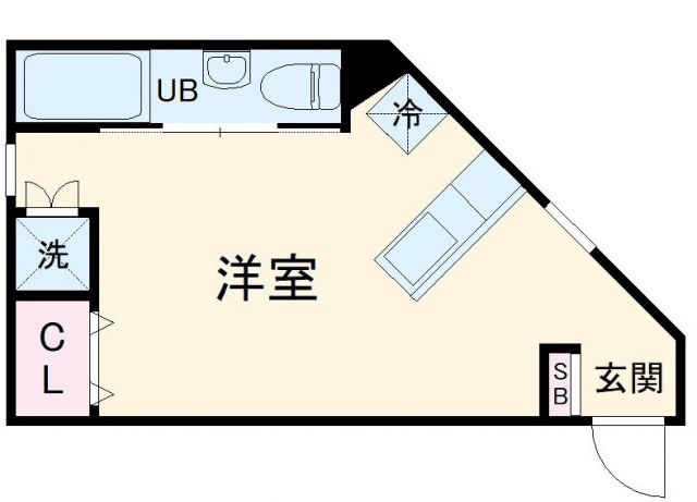 ＥＡＳＴ　ＲＩＳＥ　由比ガ浜Ｂの間取り