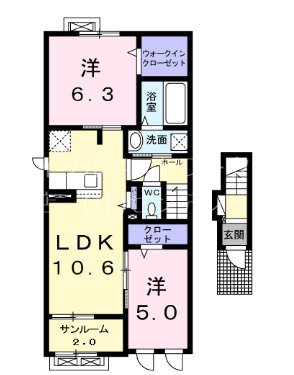 【プランドールMの間取り】