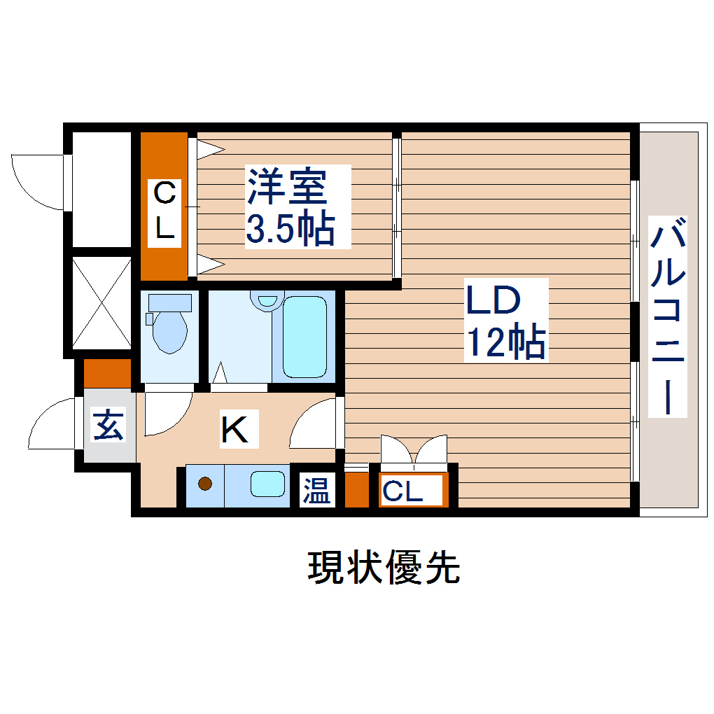 ベルシティ新寺の間取り