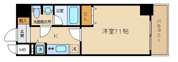 アスヴェル京都河原町二条の間取り