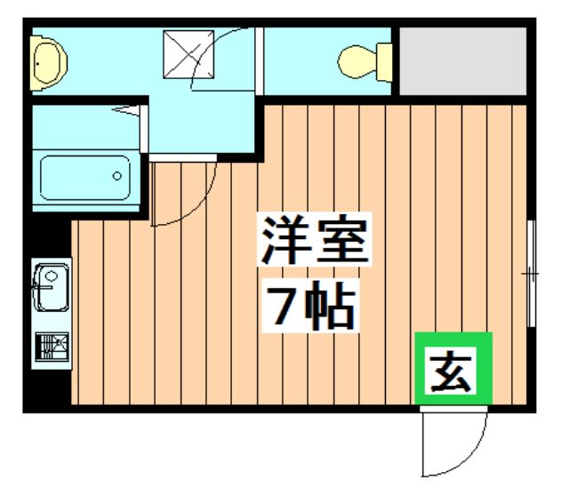 京都市西京区桂南巽町のマンションの間取り