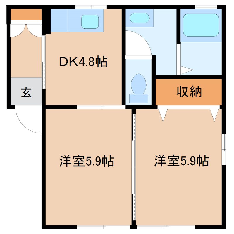 【シャーメゾン萌の間取り】