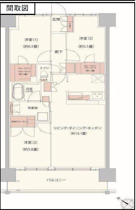 柏市柏のマンションの間取り