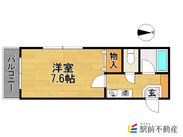 福岡市東区和白東のマンションの間取り