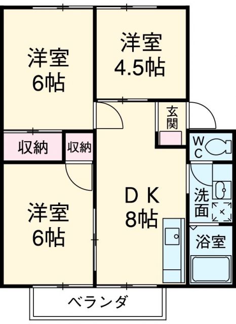 アーバンタカハシ　６の間取り