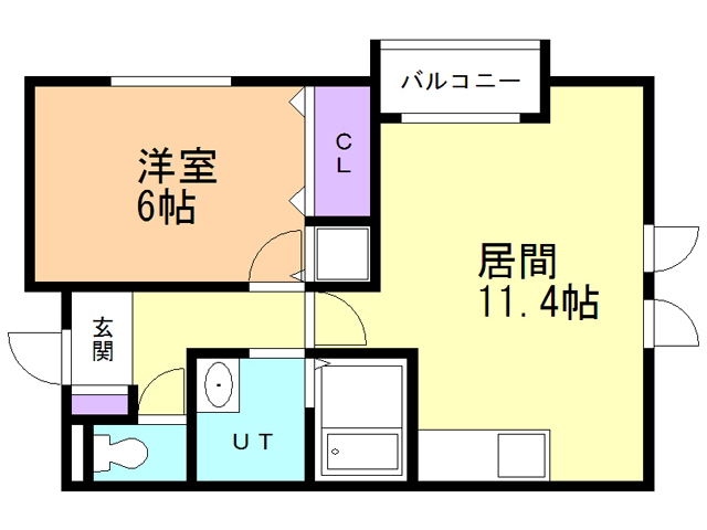 ハイツあかりの間取り