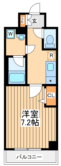 川崎市川崎区大師駅前のマンションの間取り