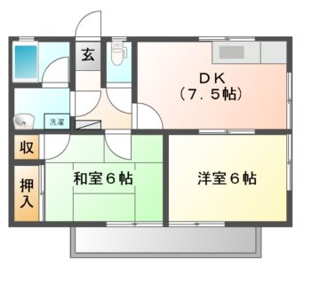 クレールメゾンＣ棟の間取り