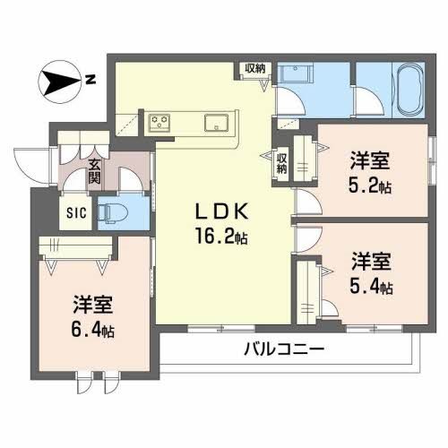 シャーメゾン　ペルネチアの間取り