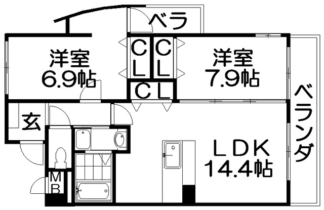 ＢＥＡＵ ＣＨＡＭＰＳ夢運の間取り