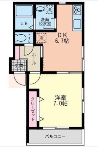 横浜市金沢区富岡西のアパートの間取り