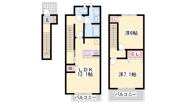 コータコートの間取り