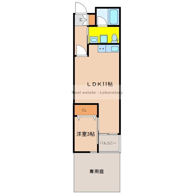 Ａｐａｒｔｍｅｎｔ　結（アパートメントユイ）の間取り