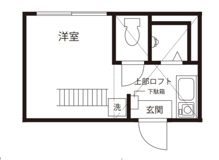 品川区戸越のアパートの間取り