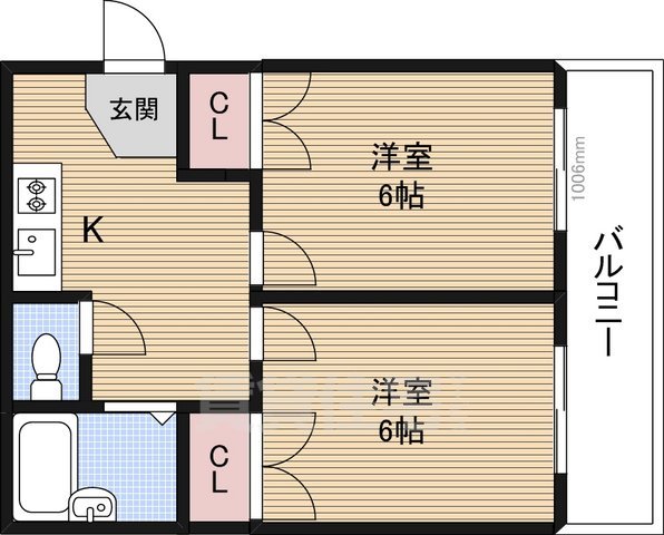 豊新セリオの間取り