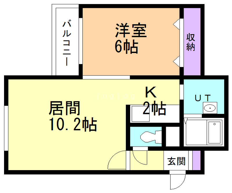 札幌市南区南三十五条西のマンションの間取り