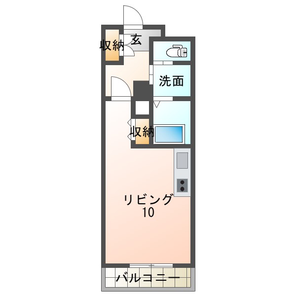 S-FORT神戸神楽町の間取り