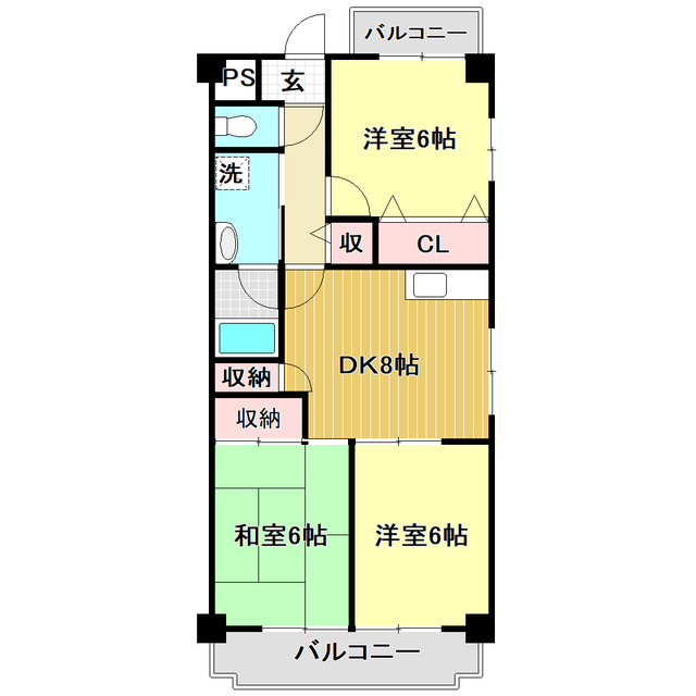 サンハイツ上町の間取り