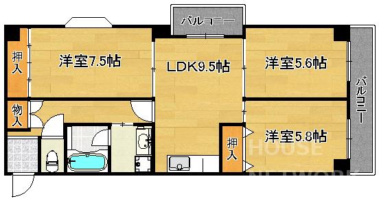 ファーストコート今出川北の間取り