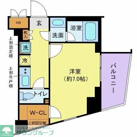 新宿区西落合のマンションの間取り