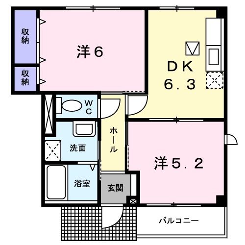 スイートアメニティ２の間取り