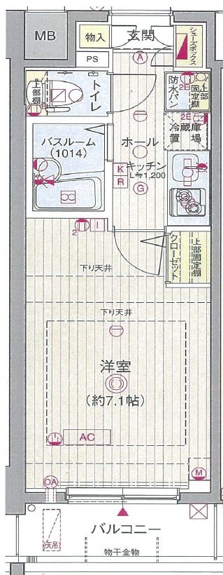 エステムコート駒込六義園の間取り