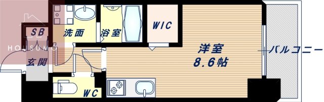 Shining江坂離宮の間取り