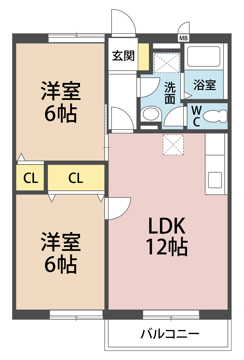 ラ・クール中島の間取り