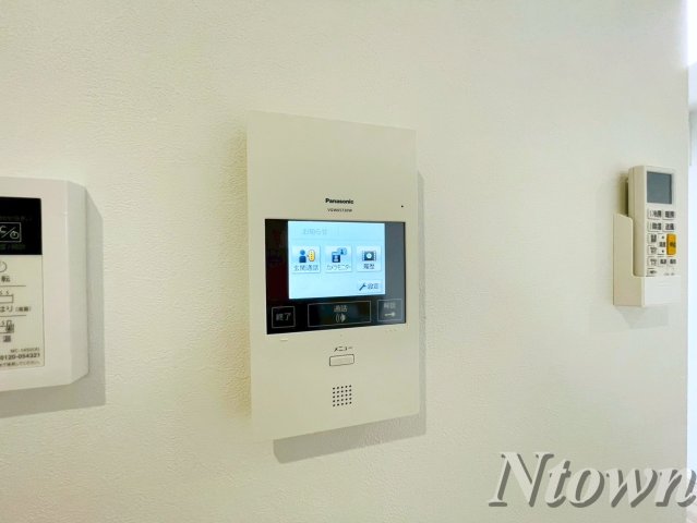 セキュリティ　モニター付きインターフォンです