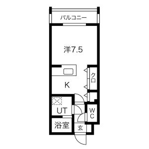 ＭＦレジデンス南郷１８の間取り