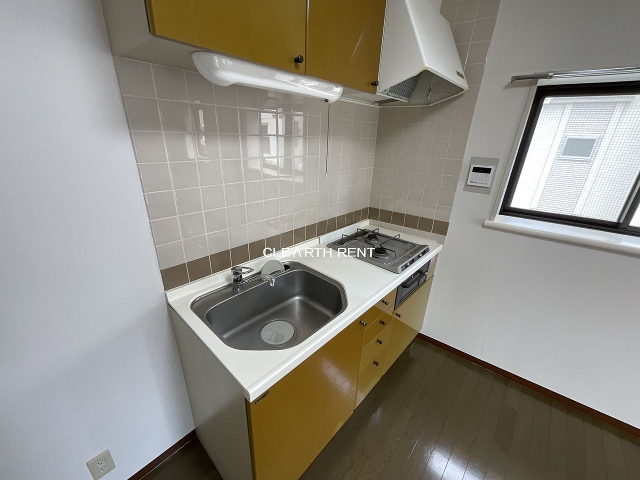 キッチン　グリル付き2口ガスコンロ