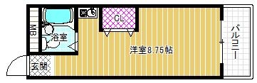 YTSマンション喜志の間取り写真