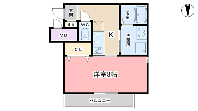 LEI COURT椥辻Iの間取り写真