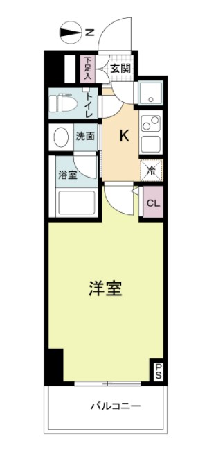 QCフラット北堀江の間取り写真