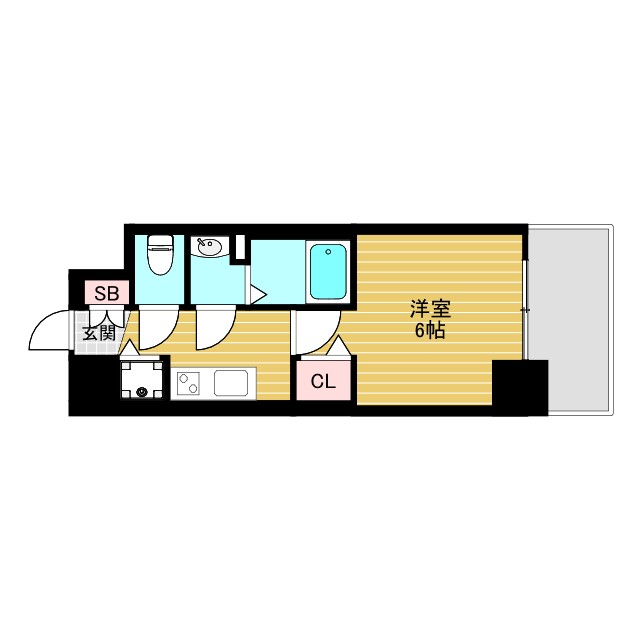アスヴェル新大阪SOUTHの間取り写真