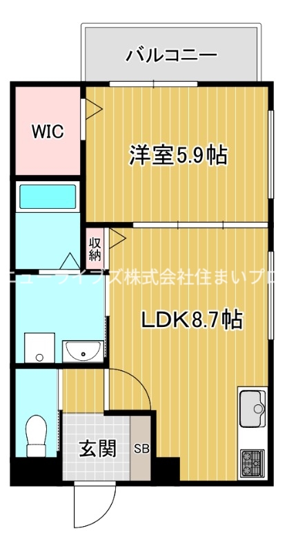 レユシール柳田の間取り写真