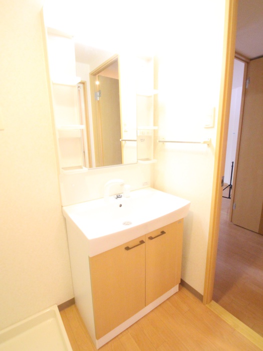 洗面設備　※同系タイプ他号室の写真です。