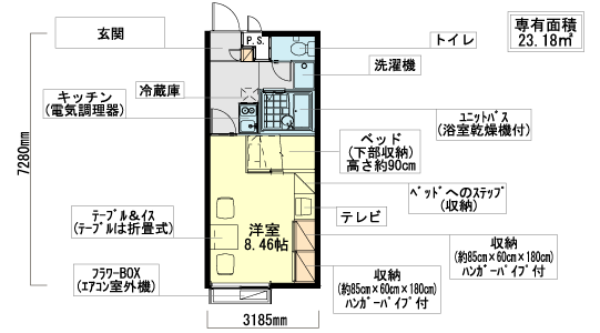 なぎさ公園前の間取り