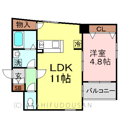 アールクレスト秋葉原の間取り