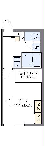 レオパレスメゾンド伏古IIの間取り