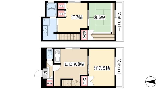 AMITYヤスダの間取り