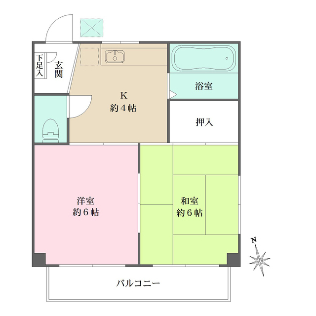 サンハイツ木月の間取り