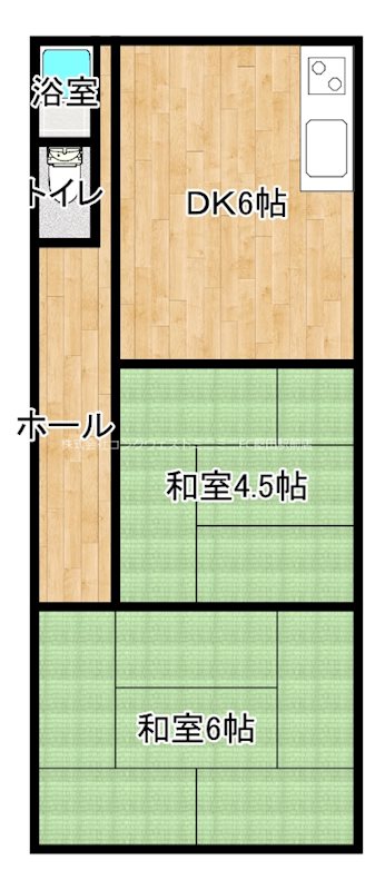 苗鹿1丁目Y邸貸家の間取り