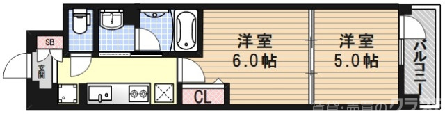 ファーストフィオーレ京都西京極の間取り