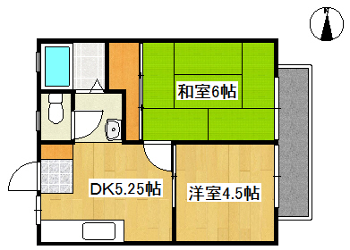 宮原マンション中島の間取り